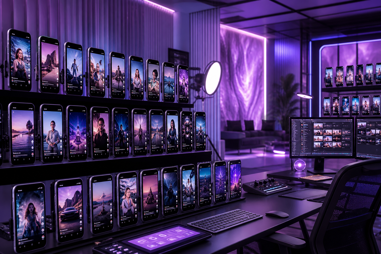 AI Reels Farm Content Visualisierung